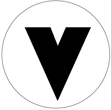 Vesqaro white logo with no text