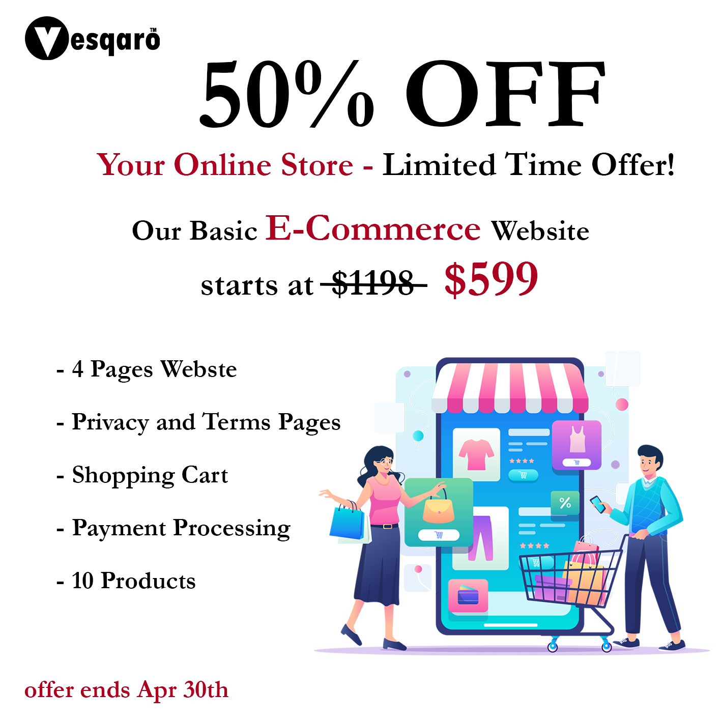 GET 50% OFF All E-Commerce Websites - Limited Time Offer!