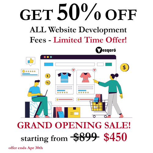 GET 50% OFF All Website Development Fees - Limited Time Offer!